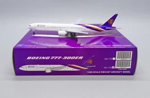JC Wings 1:400 Thai Airways Boeing B777-300 (ER) "Alongkorn - Flaps Down" HS-TTA - Imagen 1 de 13