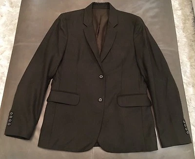 Jaqueta esportiva Vince Slim Fit verde oliva punho de trabalho 100% lã 38R $525 nova com etiquetas - Imagem 1 de 4