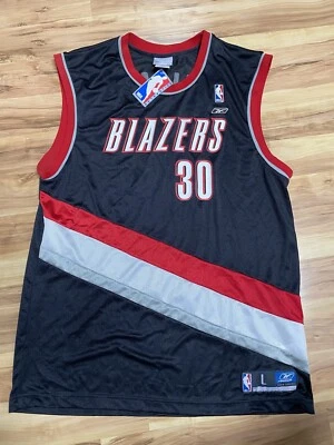 Vintage Authentic Rasheed Wallace #30 Portland Trailblazers Jersey Reebok Sz L  - Image 1 of 4