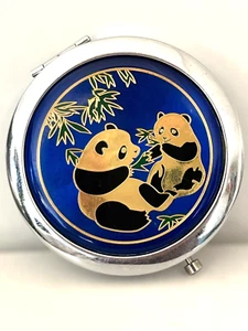 Compact Double Sided Mirror: Panda Mother & Baby - Imagen 1 de 7