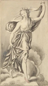 Nach G. PREISSLER (1700-1754) Weibliche Gewandfigur Tuschezeichnung Wohl 19. Jh. - Bild 1 von 13