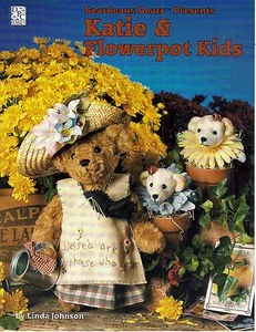 1994 Pattern Booklet Beardeaux Bears Presents Katie & Kids Linda Johnson #45 - Picture 1 of 2