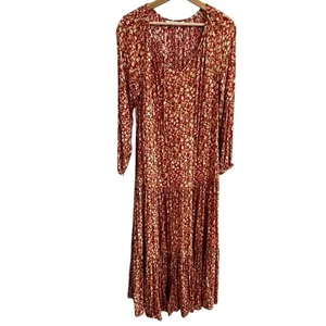 Maxi Vestido Sonoma Para Mujer Ditsy Floral Talla S En Niveles Pradera Cottage Boho Fluido - Imagen 1 de 8