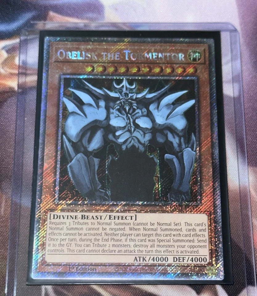 Obelisk The Tormentor RA04-EN116 Platinum Secret Rare Yugioh 1st Edition Mint - Image 1 of 1