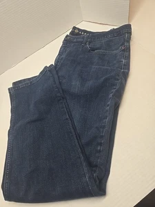 Joseph Abboud Mens Jeans Size W38XL30 Dark Blue Denim Classic Fit Stretch - Picture 1 of 6