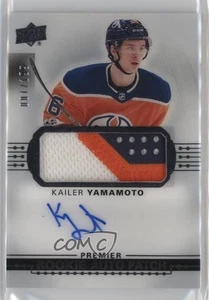 2017-18 Upper Deck Premier Acetato Rookie /199 Kailer Yamamoto RPA Patch Auto RC - Foto 1 di 4