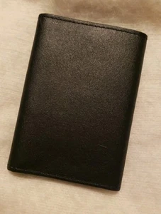 english leather trifold wallet Black - Picture 1 of 5