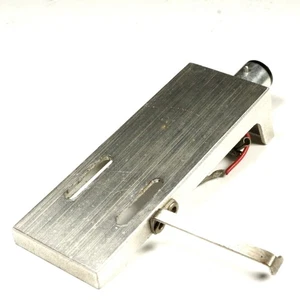 Tested Brushed Aluminum Universal Headshell Unmarked With Wires Turntable - Picture 1 of 5