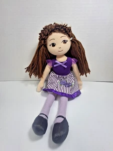 Aurora World Sweet Lollies Kylie Plush Doll 14" Brown Hair Purple Dress Stuffed - Bild 1 von 9