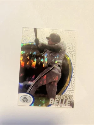 1998 Topps Tek diffractor Albert Belle Pattern #3 - Image 1 of 2