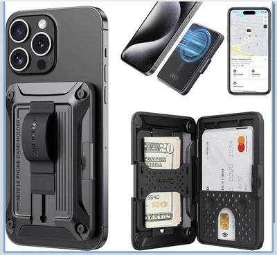 Cartera MagSafe para iPhone 16 15 14 13 12 Protección RFID Compatible con Find My.. Foto 1 de 2