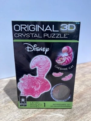 Disney Alicia en el País de las Maravillas Gato de Cheshire 36 piezas 3D Cristal Puzzle Rosa Nuevo Sellado Foto 1 de 4