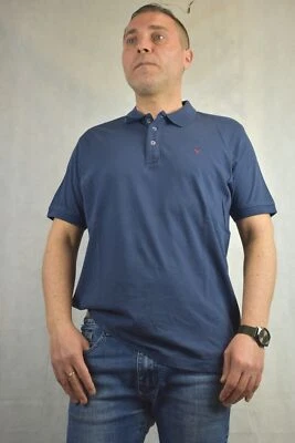 Polo Manga Corta Hombre A Mitad Camiseta Algodón 100 Suéter XXXL L XL XXL - Imagen 1 de 4