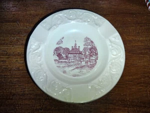 Vintage Wedgwood Etruria Barlaston Flow Red Colonial Williamsburg Dish 4.25" - Picture 1 of 6