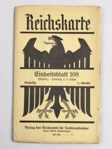 Reichskarte, Einheitsblatt 108, Koblenz - Limburg a. d. Lahn - Bild 1 von 3