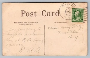 Willink NY New York East Aurora DPO Poststempel Duplex Stempel Postkarte Cover 1910 - Bild 1 von 3