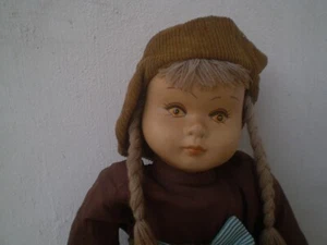19C Vintage beautiful girl doll height 18.5 '' - Bild 1 von 10