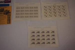 LOT 3 MNH SHEET OF 20 1987 LIECHTENSTEIN SCOTT #877 - 879 WINTER OLYMPICS STAMPS - Picture 1 of 8