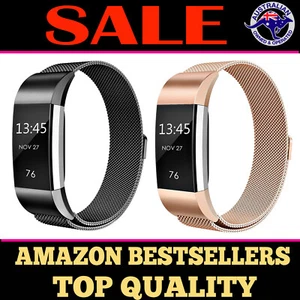 Fitbit Charge 2 Band Metal Replacement Wristband Watch Strap Bracelet Sports AUS - Picture 1 of 49