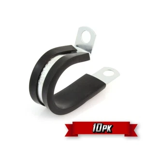 Adel Clamp, Plated Steel w/ Black Cushion, 1-1/8" ID {10pk} - Picture 1 of 1