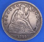 1844 $1 Seated Liberty Silver Dollar United States $1 Silver Coin