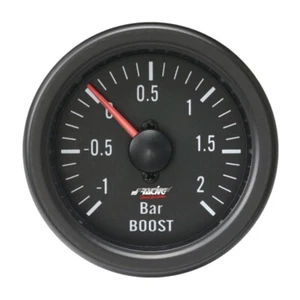 Simoni Racing Strumento Manometro pressione turbo Black line -1+2 bar 52mm BV/B - Foto 1 di 1