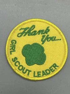 Vintage Thank You- Girl Scout Leader Patch 3” - Picture 1 of 2