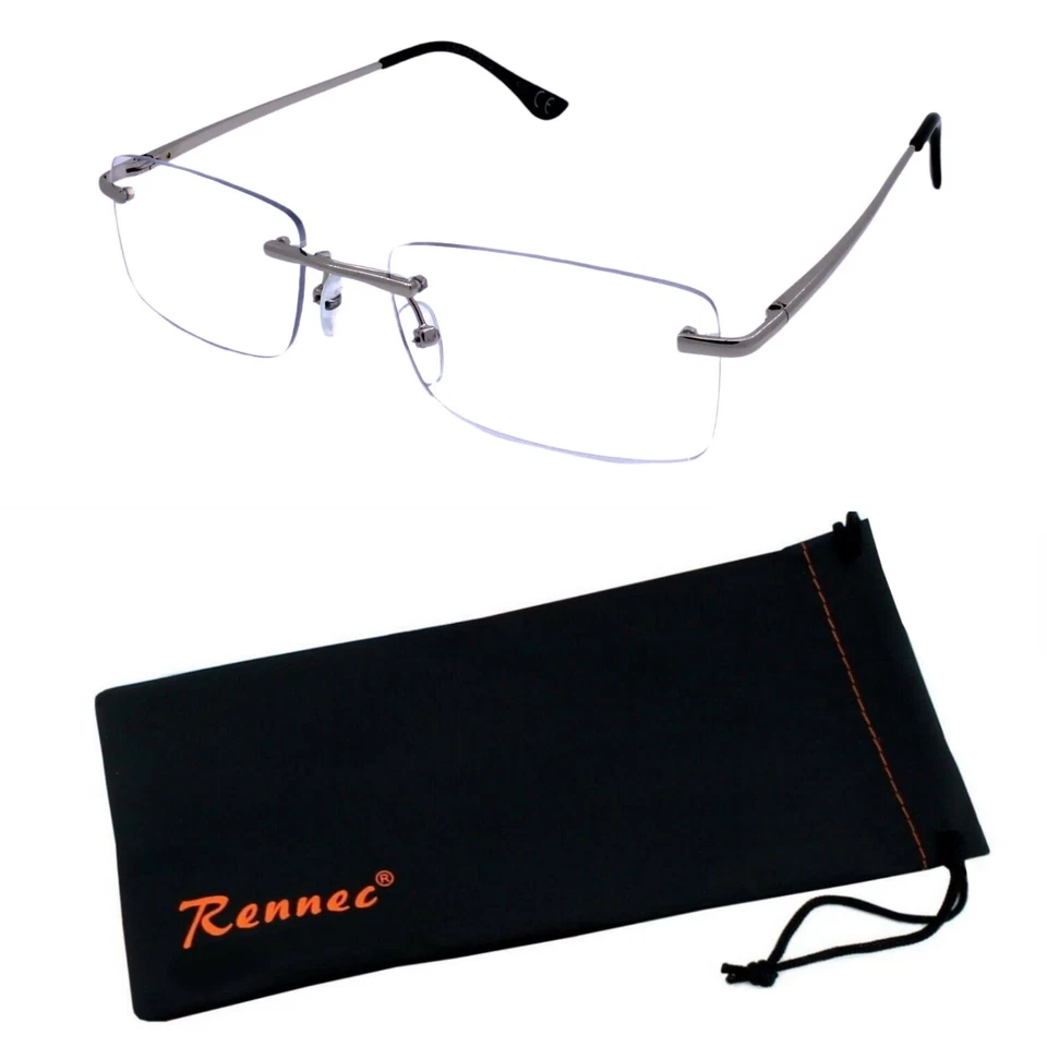 PC Computer Brille Blaulichtfilter Gaming Brille Schutz Rechteckig Rennec BLS - Bild 1 von 4