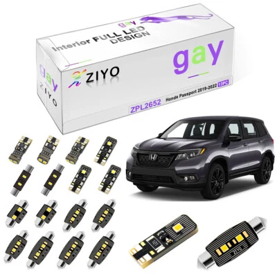 13 Lights Deluxe White Super Interior LED Light kit For Honda Passport 2019-2022 - Image 1 of 4