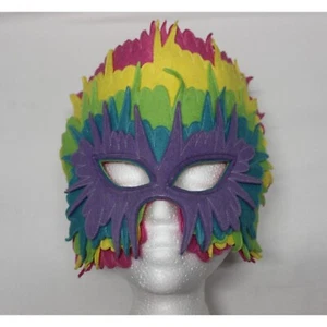 Vintage Mask Hysteria by Maureen Culligan felt carnival festival masquerade mask - Picture 1 of 10