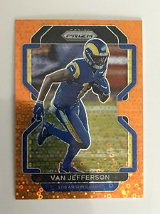 VAN JEFFERSON #64 2022 PRIZM NFL FOOTBALL ORANGE DISCO PRIZM PARALLEL