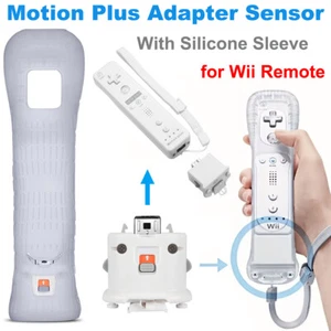 Motion Plus Adapter Sensor w/ Silicone Sleeve for Nintendo Wii Remote Controller - Picture 1 of 13