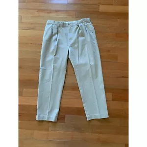 Polo Ralph Lauren Herren 38x30 Ethan Hose Khaki Plissee 100% Baumwolle - Bild 1 von 11