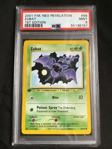 Cartas Pokemon: 1ª Edición Neo Revelation Común: Zubat 59/64: PSA 9 - Imagen 1 de 6