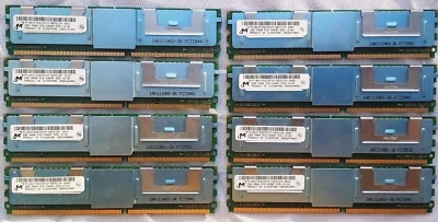 Micron 16GB (8x2GB) 2RX8 PC2-5300F-555-12-B1 D RAM - Image 1 of 3