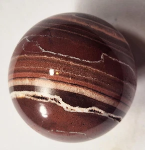 Banded Red Calcite 70mm Decorator Sphere for Home or Office Great Gift 6071 - Picture 1 of 11