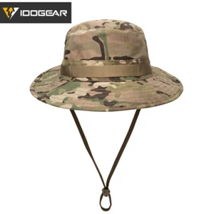 IDOGEAR Táctico Boonie Sombrero Pesca Sombrero Senderismo Sombrero Campamento Ajustable MOLLE Equipo - Imagen 1 de 32