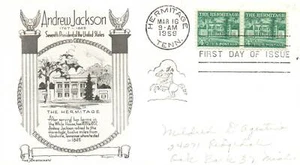 1959 FDC - Andrew Jackson, 7th US President - Better Cachet - F25735 - Picture 1 of 2