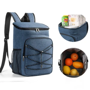 30 Cans Oxford Cooler Backpack Insulated Waterproof Cooler Bag Camping Picnic - Picture 1 of 11