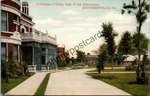 Antike Postkarte Jeffersonville Indiana Home Reformatory Gefängnis Gefängnis Gefängnis - Bild 1 von 2