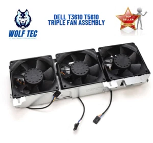 LOT10- DELL T3610 T5610 T7810 T5810 TRIPLE FAN ASSEMBLY AMC03 6YVJR MW96M 904DP - Picture 1 of 6