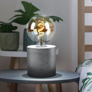 Nachttischleuchte Tischlampe Betonleuchte Leselampe Industrial Beistellleuchte - Bild 1 von 7