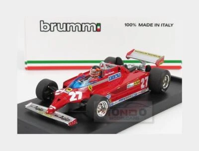1:43 BRUMM Ferrari F1 126Ck #27 Win.Montecarlo 1981 Villeneuve +Figure R367-CH - Immagine 1 di 2