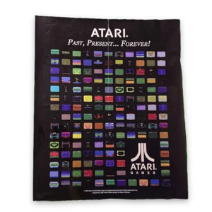 ¡ATARI PASADO, PRESENTE PARA SIEMPRE! Póster de 19,5"" X 24"" con pantallas vintage de videojuegos - Imagen 1 de 3