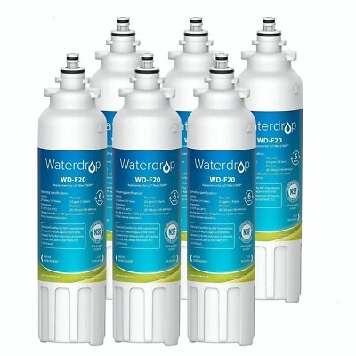 Waterdrop Refrigerator Water Filter, Replacement for LG® LT800P® (6) - Image 1 of 4