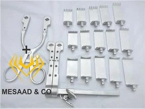 Juego de instrumentos quirúrgicos ACF Caspar brazo alado transversal retractor longitudinal - Imagen 1 de 2