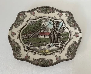 Johnson Brothers Friendly Village 12" Scalloped Edge PLATTER Bless This House - Picture 1 of 4
