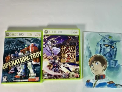Lot2 Mobile Suit Gundam Operation & Gundam Mudou 2 - XBox 360 Game Japan & card. - Image 1 of 4