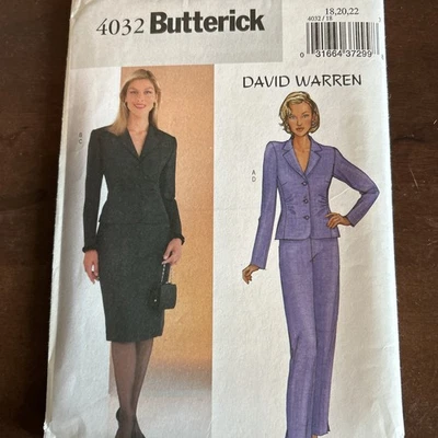 butterick patterns 4032 Misses Jacket, Skirt, Pants, Sz 18-20-22 - Image 1 of 3