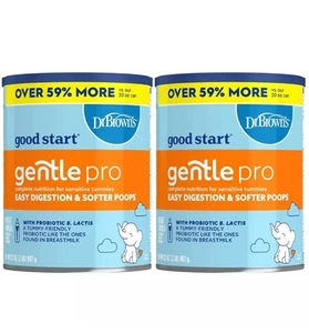 Good Start Dr Brown's Baby Formula Powder GentlePro Stage 1, 32 Ounce, PACK OF 2 - Picture 1 of 6
